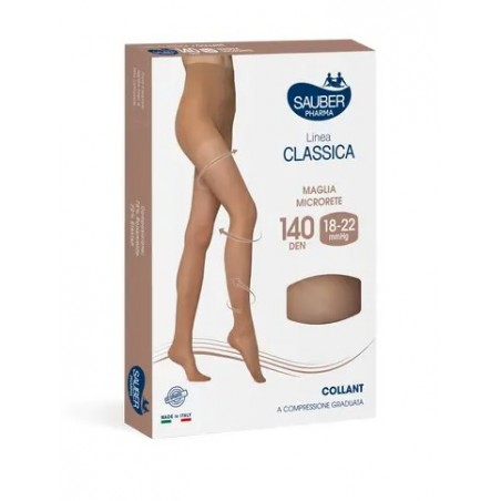 SAUBER COLLANT 140 DENARI MAGLIA MICRORETE NEUTRO BEIGE 3 LINEA CLASSICA