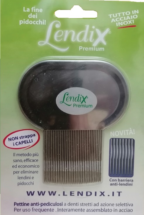 LENDIX PETTINE PREMIUM ANTIPIDOCCHI IN ACCIAIO