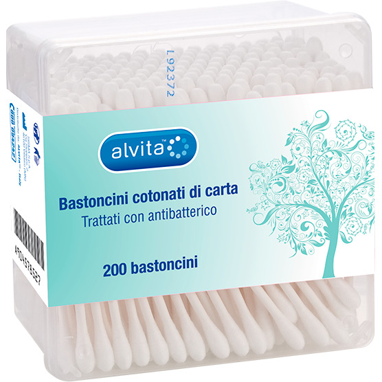 BASTONCINI COTONE 200 PEZZI ALVITA