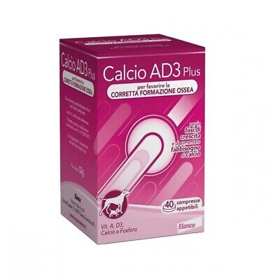 CALCIO AD3 PLUS 40 COMPRESSE APPETIBILI