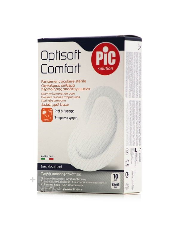 TAMPONE OCULARE PIC IN TESSUTO NON TESSUTO STERILE ADESIVO 10 PEZZI
