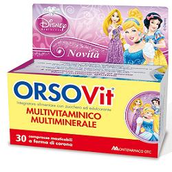 ORSOVIT MULTIVITAMINICO DISNEY PRINCESS 30 COMPRESSE