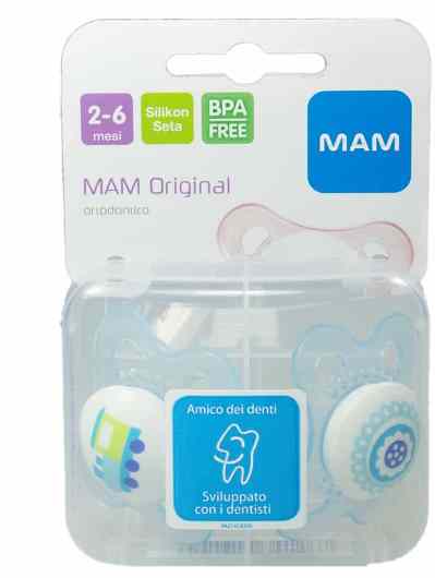 MAM ORIGINAL SUCCHIETTO 2-6 MESI SILICONE CONFEZIONE SINGOLA