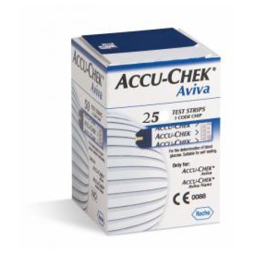 STRISCE MISURAZIONE GLICEMIA ACCU-CHEK AVIVA BRK RETAIL 25 PEZZI