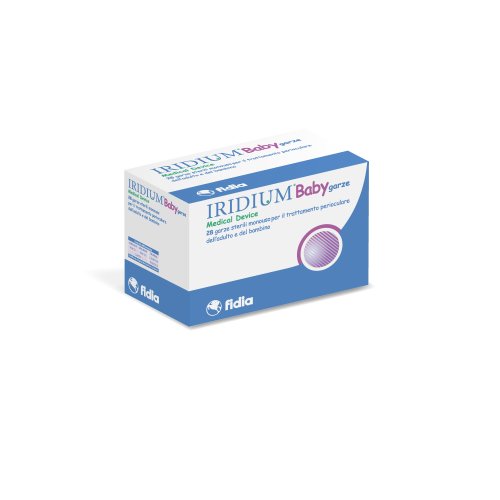 GARZA OCULARE MEDICATA IRIDIUM BABY 28 PEZZI