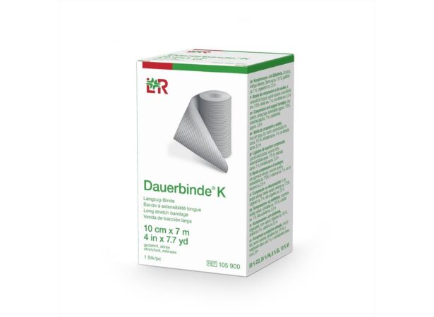 BENDA ELASTICA DAUERBINDE K ESTENSIBILITA' ALTA 10X700CM 1 PEZZO CON GRAFFETTE