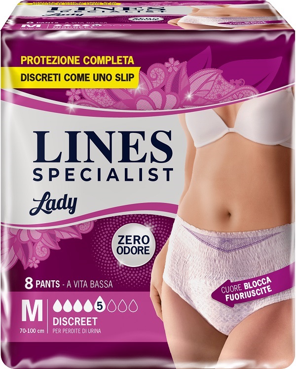 LINES SPECIALIST PANTS DISCREET M FARMA 8 PEZZI