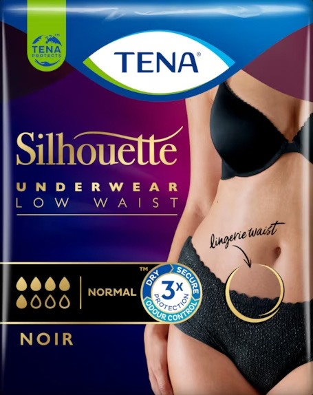 TENA SILHOUETTE NOIR L 9 PEZZI