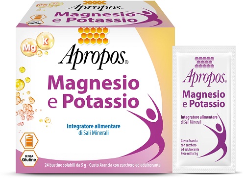 APROPOS MAGNESIO POTASSIO 24 BUSTINE DA 5 G GUSTO ARANCIA