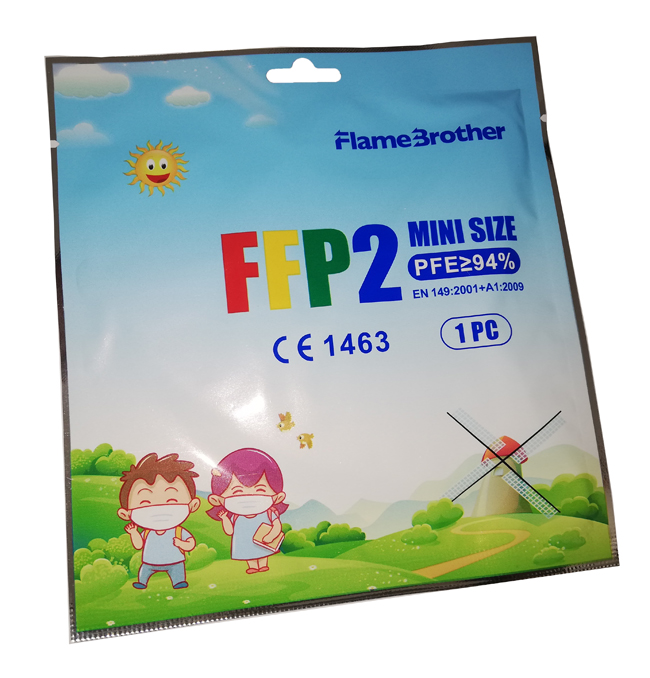 FLAME BROTHER MASCHERINA FFP2 MINI SIZE MODEL FB01 1 PEZZO