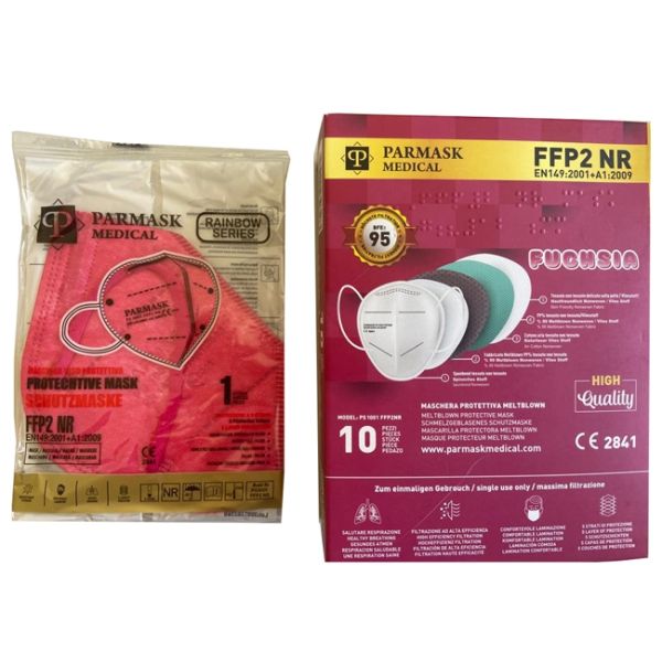 MASCHERINA FFP2 PS2001 FUCSIA 1 PEZZO