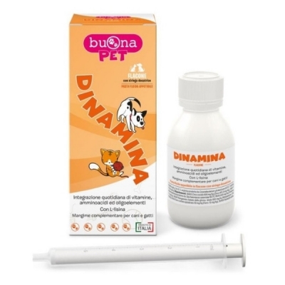 DINAMINA CANI GATTI FLACONE CON SIRINGA DOSATRICE IN PASTA 60 G BUONAPET