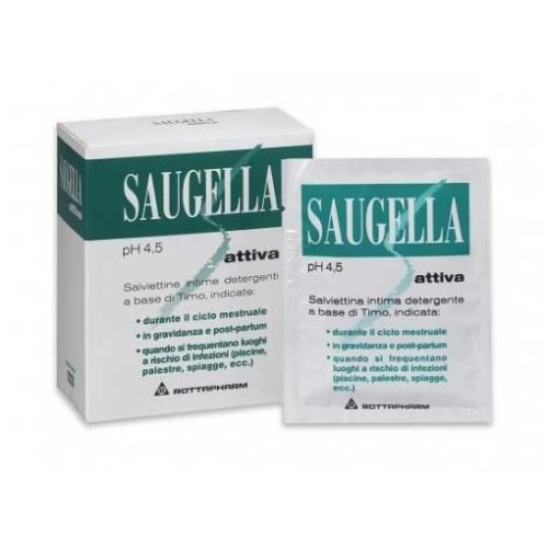 SAUGELLA ATTIVA SALVIETTINE DETERGENTI 10 BUSTINE