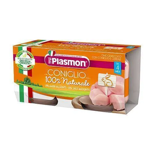 PLASMON OMOGENEIZZATO CONIGLIO 80 G X 2 PEZZI