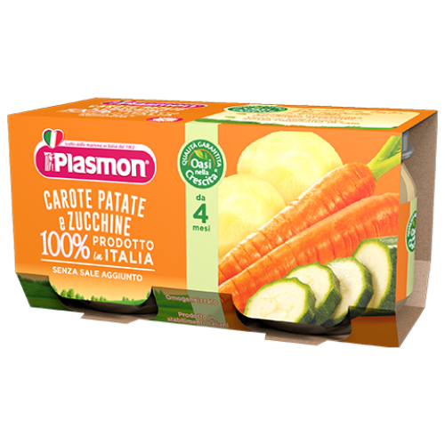 PLASMON OMOGENEIZZATO CAROTA/PATATA/ZUCC 80 G X 2 PEZZI