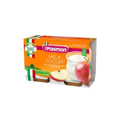 PLASMON OMOGENEIZZATO YOGURT MELA 120 G X 2 PEZZI