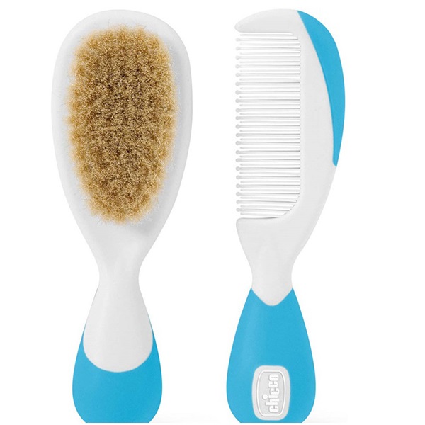 CHICCO SPAZZOLA + PETTINE AZZURRO