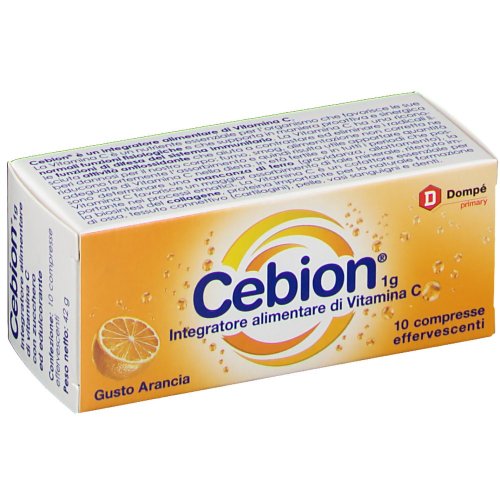 CEBION EFFERVESCENTI VITAMINA C ARANCIA 10 COMPRESSE