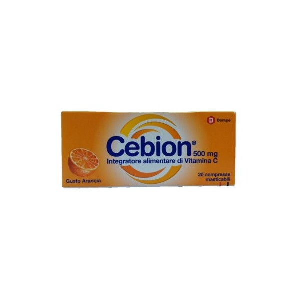 CEBION MASTICABILE ARANCIA VITAMINA C 500 MG 20 COMPRESSE