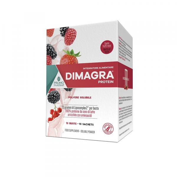 DIMAGRA PROTEIN RED FRUIT 10 BUSTE
