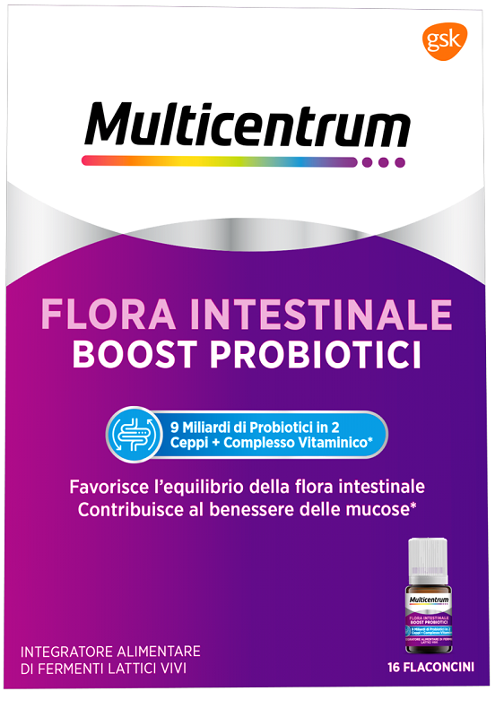 MULTICENTRUM FLORA INTESTINALE BOOST PROBIOTICI 16 FLACONCINI