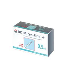 [902041146] SIRINGA INSULINA BECTON DICKINSON 0,5 ML 100 UI AGO GAUGE 29 30 PEZZI