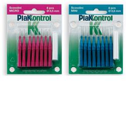 [902797683] PLAKKONTROL SCOVOLINO MICRO 0,5 MM 8 PEZZI + MANICO