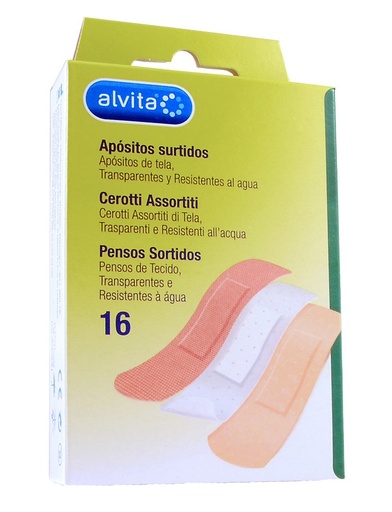 [905821942] ALVITA CEROTTI ASSORTITI 16 PEZZI