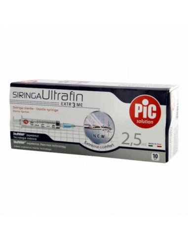 [906677885] SIRINGA PIC STERILE MONOUSO CAPACITA' 2,5ML CON AGO GAUGE14 10 PEZZI