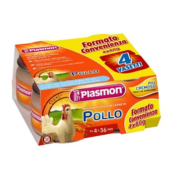[907042939] PLASMON OMOGENEIZZATO POLLO CON GIFT 4 X 80 G