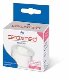 [908186531] CEROTTO ADESIVO IN ROCCHETTO CEROXMED IN TESSUTO NON TESSUTO AERATO IPOALLERGENICO BIANCO 500X2,5 CM 1 PEZZO