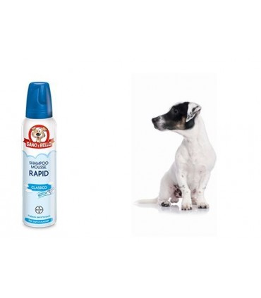 [908326337] SANO E BELLO SHAMPOO MOUSSE RAPID CLASSICO FLACONE 300 ML PER LAVAGGIO SENZ'ACQUA
