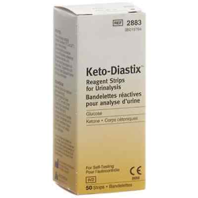 [908575451] STRISCE MISURAZIONE GLICOSURIA E CHETONURIA KETODIASTIX 50 PEZZI