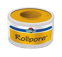 [908677899] CEROTTO IN ROCCHETTO MASTER-AID ROLLPORE TESSUTO NON TESSUTO 5X1,25