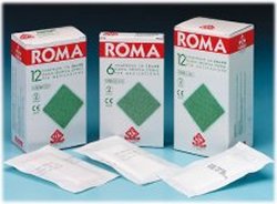 [908908597] GARZA COMPRESSA IDROFILA ROMA 12/8 18X40CM 12 PEZZI