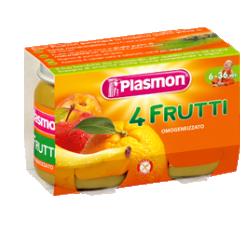 [925217364] PLASMON OMOGENEIZZATO 4 FRUTTI 2 X 104 G