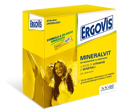 [926143583] ERGOVIS MINERALVIT 20 BUSTE OROSOLUBILI 30 G
