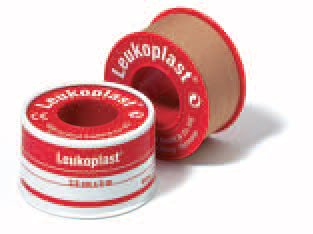 [900098373] CEROTTO CHIRURGICO PER FISSAGGIO MEDICAZIONI IN ROCCHETTO LEUKOPLAST SUPPORTO VISCOSA COLOR PELLE MASSA ADESIVA CAUCCIU' OSSIDO DI ZINCO 2,5X500CM