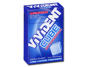 [933672774] VIVIDENT XYLIT CUBE ICE BLUE