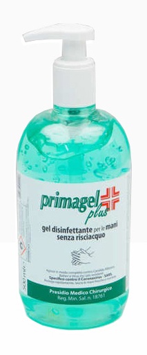 [938019003] GEL DISINFETTANTE PRONTA ALL'USO PER LA DISINFEZIONE DELLE MANI E DELLA CUTE PRIMAGEL PLUS 500ML