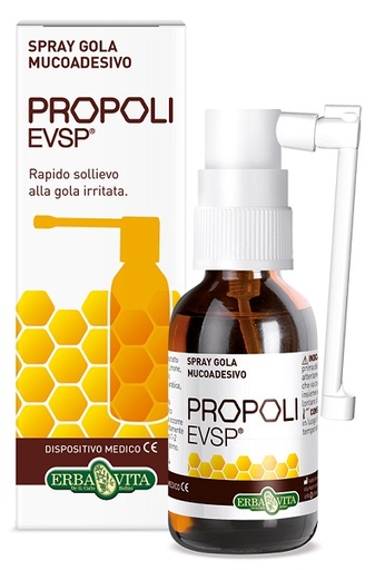 [938916285] PROPOLI EVSP SPRAY GOLA MUCOADESIVO SENZA ALCOL 20ML