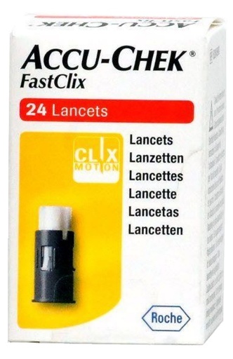 [939135733] LANCETTE PUNGIDITO ACCU-CHEK FASTCLIX 24 PEZZI