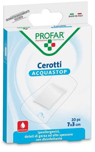 [939774244] CEROTTO ACQUASTOP GRANDI 7X3 CM PROFAR 20 PEZZI