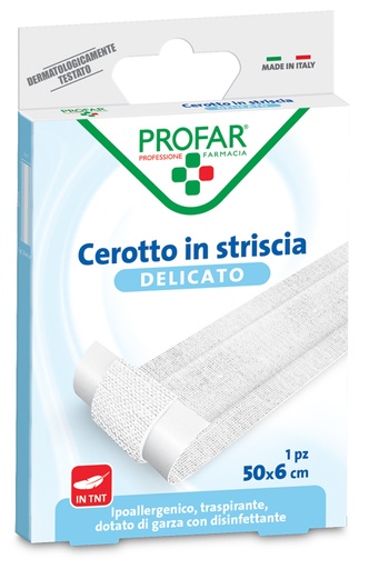 [939774333] CEROTTO TESSUTO NON TESSUTO DELICATO 1 STRISCIA 50X6 CM PROFAR