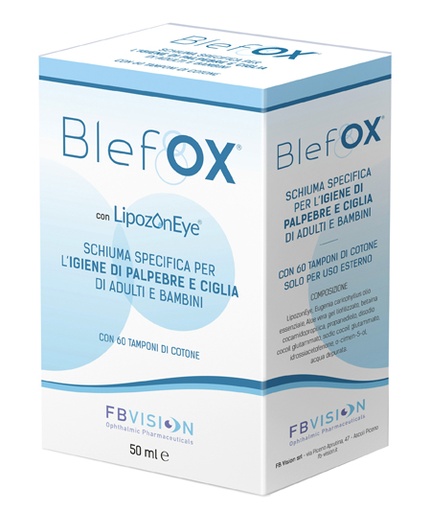[943911949] BLEFOX SCHIUMA SPECIFICA PER IGIENE PALPEBRE E CIGLIA 50 ML CON EROGATORE + 60 DISCHETTI