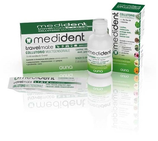 [944618661] MEDIDENT TRAVELMATE COLLUTORIO MULTISENSORIALE 15 STICK DA 10 ML