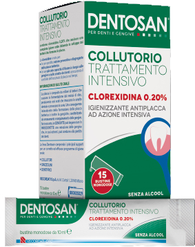 [973338736] DENTOSAN COLLUTORIO MONODOSE INTENSIVO 0,20% 15 BUSTINE DA 10 ML