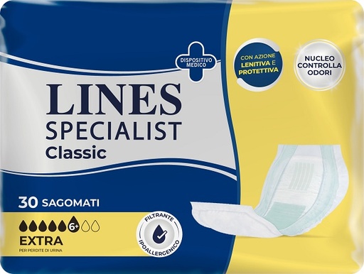 [974059610] PANNOLONE LINES SPECIALIST CLASSIC SAGOMATO EXTRA 30 PEZZI