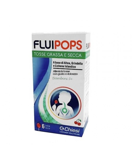 [976104909] FLUIPOPS 6 LECCA LECCA GUSTO CILIEGIA PER TOSSE