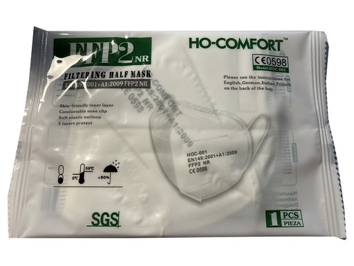 [983794191] HO-COMFORT FFP2 FILTERING HALF MASK BIANCO 1 PEZZO
